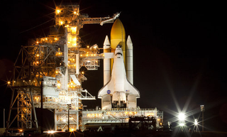 Illustration for article titled The Space Shuttle's last blaze of glory on the launch pad